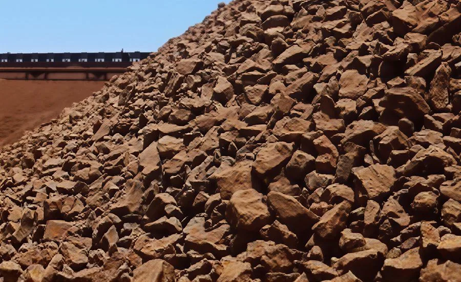 Iron ore stockpile